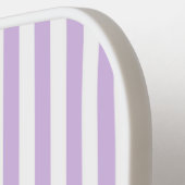 Eve en Sofie lavendelstrepen Pickleball Paddle (Links Detail)