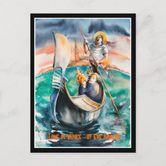 EVE Gedetailleerde liefde in Venetië, Italië Briefkaart