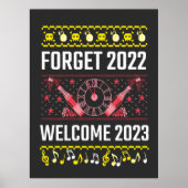 Eve New Year 2022 Welcome 2023 Twitter Po Poster (Voorkant)