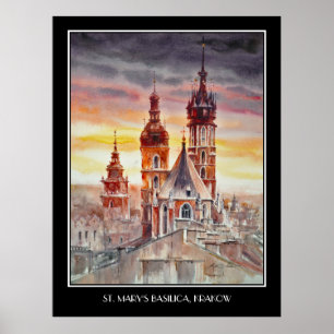 EVE Painted Krakow, de voormalige Poolse stad Poster
