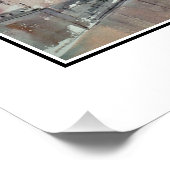 EVE Painted Krakow, Pools Poster van de stad Perfect Poster (Hoek)