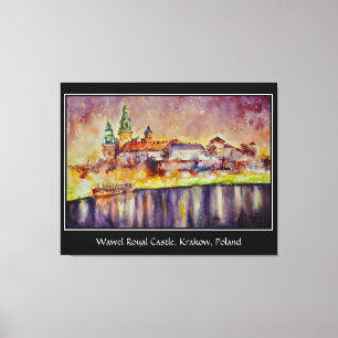 EVE Painted Wawel, Krakow, Polen Jigzaag Puzzle Canvas Afdruk
