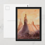 EVE schilderde Wawel Royal Castle Briefkaart (Voorkant / Achterkant)