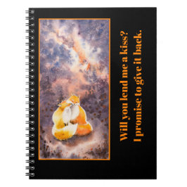 EVE verfde Twee Foxes in Liefde Notitieboek