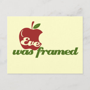 Eve was omgeven briefkaart