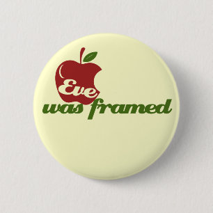 Eve was omgeven ronde button 5,7 cm
