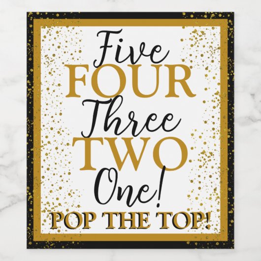 Eve Wine Fles Label nieuwjaars Wijn Etiket (Enkel label)