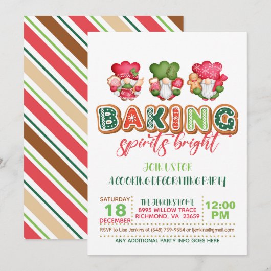 Éveiller les Esprits avec les Gnomes Invitation - (Devant / Derrière)