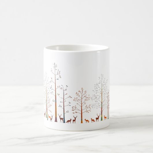 Éveils de forêt enchantés - Chaleur Révéler Mug (Centre)