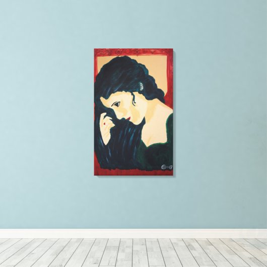 Evelyn Demure Canvas Afdruk (Insitu (Houten vloer))