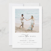 EVELYN Elegant Calligrafiescript sparen de Datum Kaart (Voorkant)