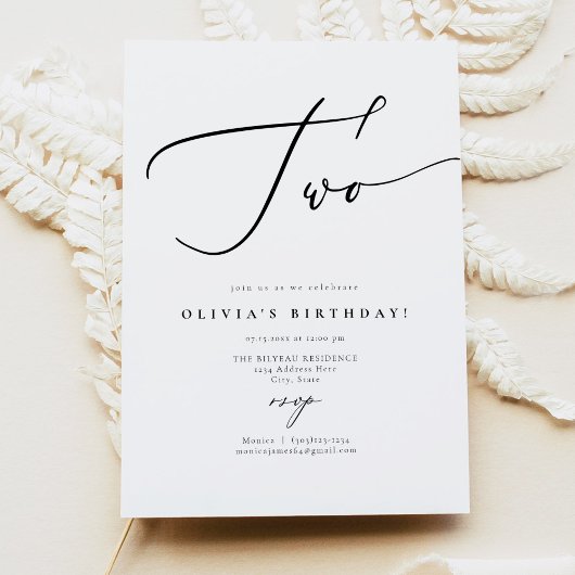 EVELYN Elegant Calligraphy Script 2e verjaardag In Kaart