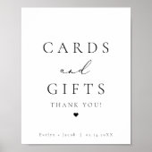 EVELYN Elegant Calligraphy Script Cards and Gifts Poster (Voorkant)