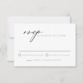 EVELYN Elegant Calligraphy Script Modern RSVP Card Kaart (Voorkant)