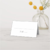 EVELYN Elegant Calligraphy Script Table Place Card (Voorkant)