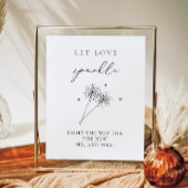 EVELYN Elegant Wedding Sparkler Envoyer Poster