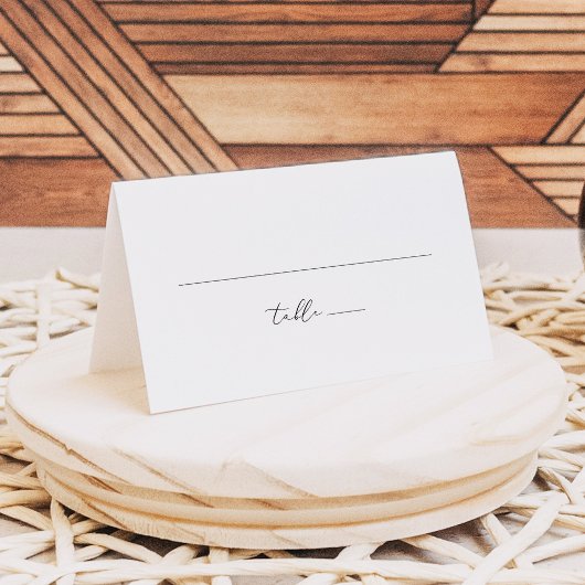 EVELYN Elegante Calligraphy Script Tafelkaart