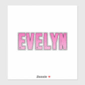 Evelyn naam sticker (Vel)