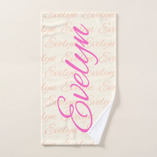 Evelyn Repeating Name Pattern Bad Handdoek (Handdoek)