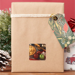 Even Amerikaans als Appeltaart Vierkante Sticker