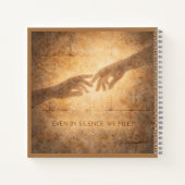 Even in Silence We Meet – Romantic Minimal  Notitieboek (Achterkant)