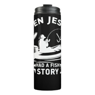 Even Jesus De Fish Story Christain Thermosbeker
