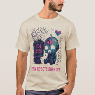 Even Robots Burn Out T-shirt