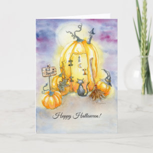 "Even zitten" Halloween kaartjes Bedankkaart