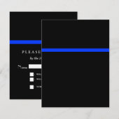 Événement de police de Ligne Bleue Mince RSVP (Devant / Derrière)