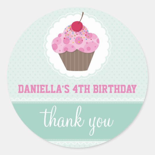 EVENEMENT DECORATIEVE STICKER :: cupcake 1 (Voorkant)