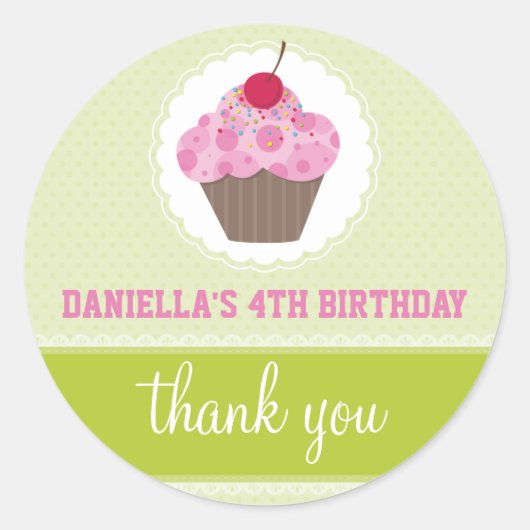 EVENEMENT DECORATIEVE STICKER :: cupcake 2 (Voorkant)