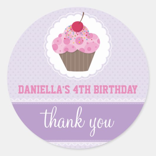 EVENEMENT DECORATIEVE STICKER :: cupcake 4 (Voorkant)