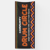 Evenement drumcirkel spandoek (Verticaal)