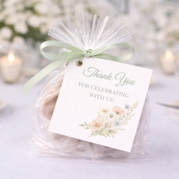 Evenement Gast Wildflower Tuin Bedankt Bedankjes Labels