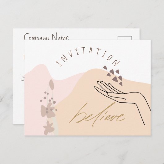 Événement Motivationnel Moderne Invitation de l'en (Devant / Derrière)