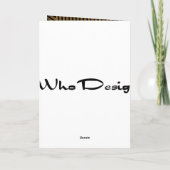 Événement noir ou carte de remerciements de photo (Dos)