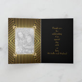 Événement noir ou carte de remerciements de photo (Intérieur)