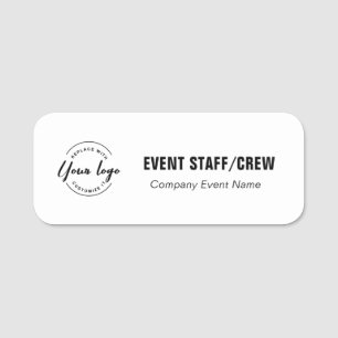 Evenement personeel Aangepast zakelijk logo generi Naamplaatje