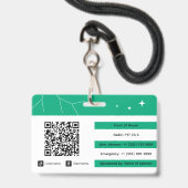Evenement Personeel Badge (Achterkant met lanyard)
