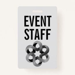 Evenement Personeel Minimalistische Stijl Badge