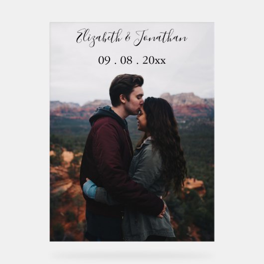 Événement Photo Mariage personnalisé (Recto)