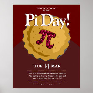 Événement Pi Day Company   Poster du Parti d'entre