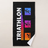 ÉVÉNEMENT Serviettes/50-100/ Triathlon : Baignade, (Serviette de bain)