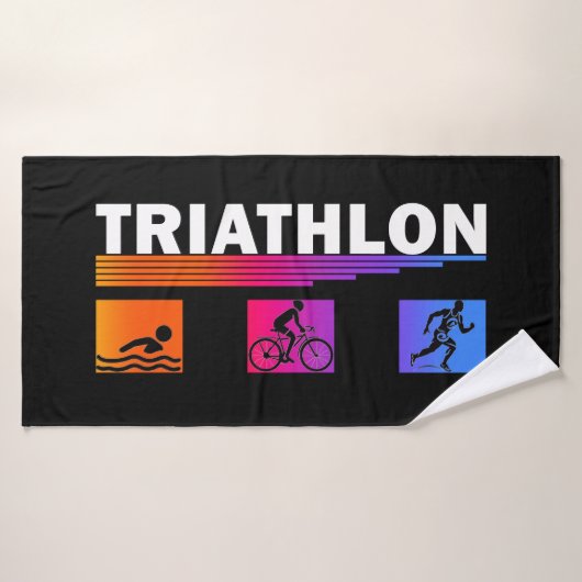 ÉVÉNEMENT Serviettes/50-100/ Triathlon : Baignade, (Serviette de bain)