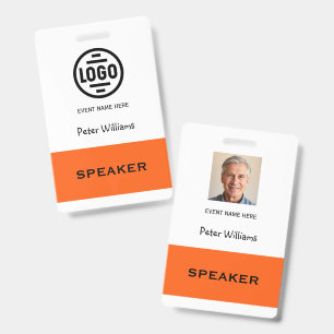 Evenement Spreker Foto ID Badge Pas