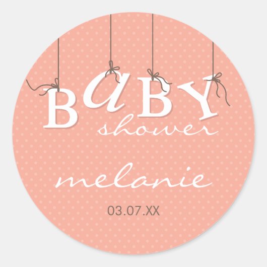 ÉVÉNEMENT STICKER :: lettres bébé 5 (Devant)