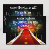 événement sur tapis rouge ou invitation au bal de  (Devant / Derrière)