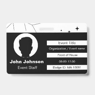 Evenementen personeel badge