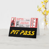 Evenementen Ticket Kaart (Gele Bloem)