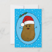 Evenementen Uitnodigen, Happy Christmas Potato Kaart (Achterkant)